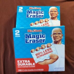 Mr Clean Magic Eraser pads bundle 4 boxes = 8 pads total